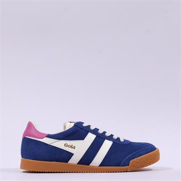 Gola Elan Retro T Toe Gumsole Trainer - Deep Blue